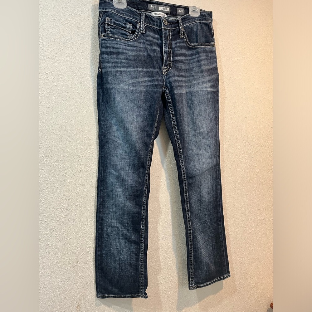 Men’s BKE Jake jeans, double stitched size 32R straight leg